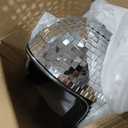 Disco Helmet with Retractable Visor Glitter Mirror Glass Punk Costume Hat for Bar DJ Club Party