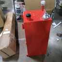 VEVOR 30 Gallon Fuel Caddy, Gas Storage Tank & 4 Wheels, with Manual Transfer Pump, Gasoline Diesel Fuel Container for Cars, Lawn Mowers, ATVs, Boats, More, Red