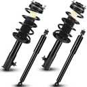 Front and Rear Complete Strut Assembly Shock Absorber Fits for Honda Civic Sedan 2006-2011, for Acura CSX 2006-2011. Replace 172287 172286 5609, 4PCS