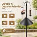 19 Inch Squirrel Baffle, Large Squirrel Proof Cone Guard Blocker, Outdoor Pole Mount Squirrel Deterrent for Bird Feeder Pole & Bird House, Wild Bird Feeder Accessories