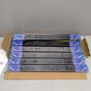 20 inch Drawer Slides 6 Pairs (12pcs) Full Extension Ball Bearing Drawer Rails Side Mount 3 fold Metal Dresser Runners for File Cabinet Trash Can Kitchen Wardrobe Glides 20" Black 100 LB Capacity
