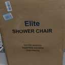 Foldable Shower Chair with Arms & Back,350 LBS for Seniors & Disabled