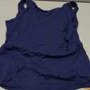 EasyGala Women Sleeveless Boat Neck Tops Double Lined Backless Tank Tops Basic Fitted T Shirts 2025, Medium, Estate Blue