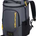 SPARTER Backpack Cooler Insulated Leak Proof 33/49 Cans, 2 Insulated Compartments Thermal Bag, Portable Lightweight Beach Travel Camping Lunch Backpack for Men and Women (Dark Gray)