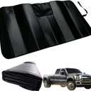 GWUSKDT Car Windshield Sunshade for F250/F350/F450/F550/F600 2023-2026, Thicken 5-Layer Bubble Aluminum Foil UV Heat Reflector Sun Visor,Front Windshield Sun Shade- Keeps Your Pickup Truck Cool