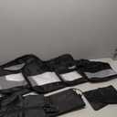 Veken 8 Set Packing Cubes for Travel Essentials, Suitcase Organizer Bags Set for Luggage, Road Trip Travel Accessories in 4 Sizes (Extra Large, Large, Medium, Small), Black