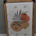 iRahmen 14x20 Picture Frame Set of 2, Brown Rustic Wood Poster Frame with Plexiglass, Display 12x18 Pictures with Mat or 14 x 20 Without Mat for Horizontal or Vertical Wall Mounting