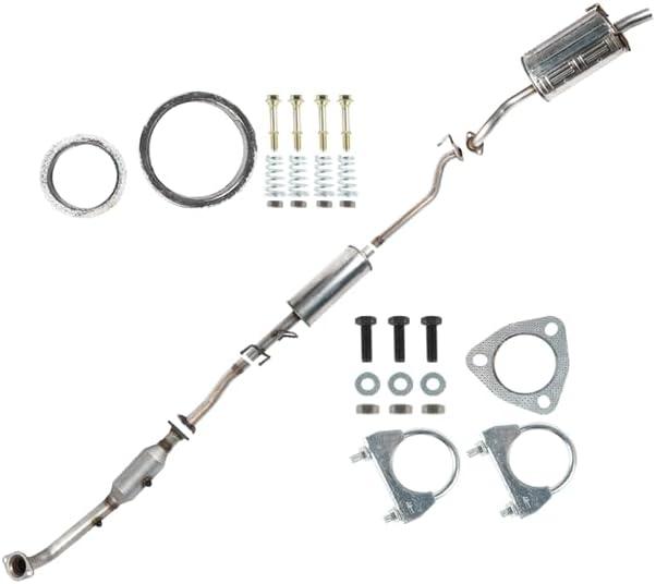 Catalytic Converter, Resonator Pipe, Muffler Exhaust System Kit Compatible for Honda CRV 2007 2008 2009 2.4L 4 Cylinder Engine EPA-Approved