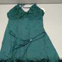 Avidlove Women Nightgown Sexy Sleepwear Lace Chemise V-neck Modal Babydoll Lounge Dress, L