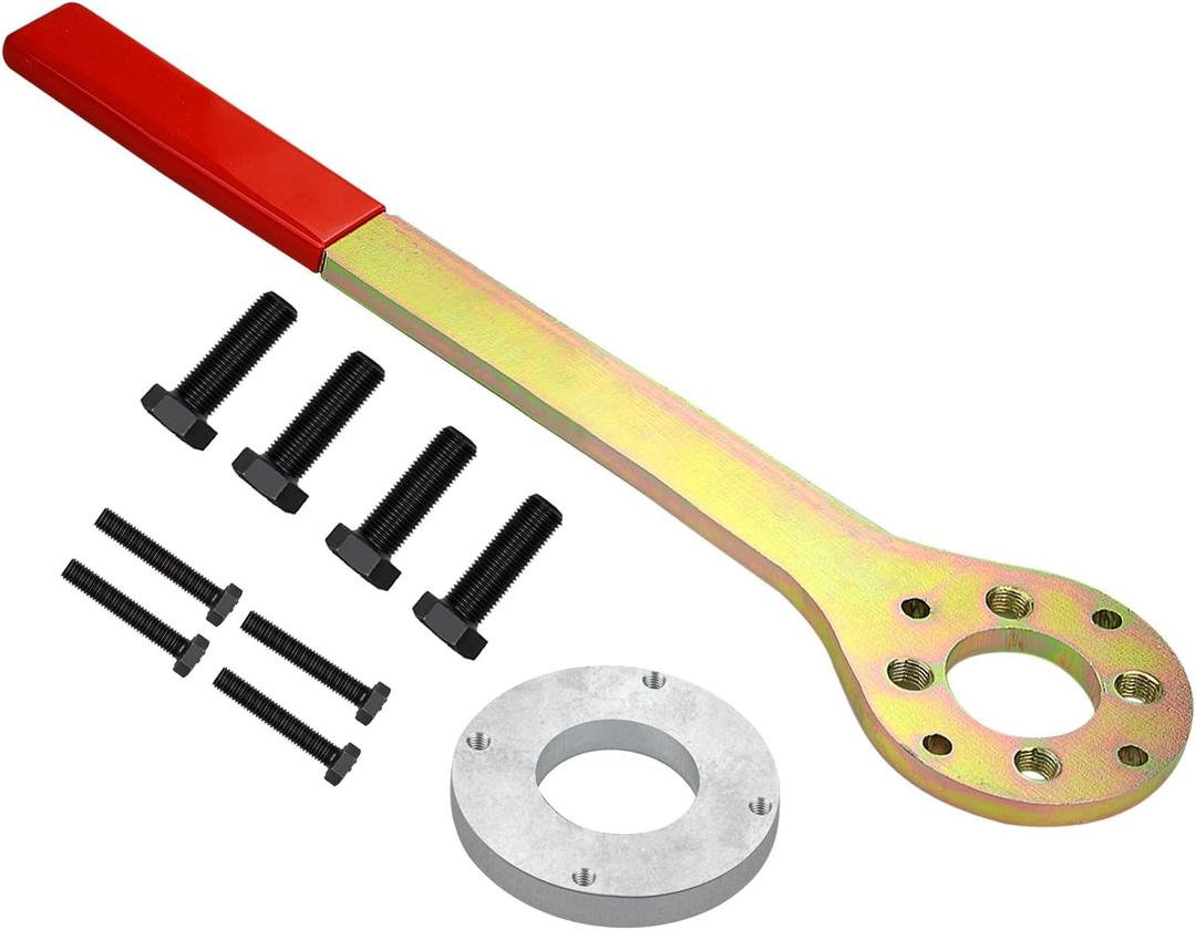 Crank Pulley Tool for Subaru, Screw Wrench Holder Kit for Subaru Imprezas EJ Only, Legacy, Outback, Foresters XT, Baja SVX Saab 9-2X