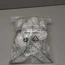 vctops 10 PCS Glitter Artificial Flower Christmas Tree Wreath DIY Ornaments 6.3 Inch Faux Flower for Xmas New Year Wedding Party Holiday Decoration,White A