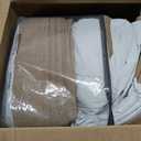 120 Inch Pinch Pleated Linen 100% Blackout Curtains Rust Brown W50xL120