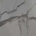 LITTLE TREE Dining Room Table, Kitchen Table with Faux Marble Table Top and Gold Metal Legs (63 Inches Large)