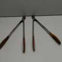 13 Inch Wooden Kitchen Cooking Tongs 2 Packs, Stainless Steel Salad Tongs with Walnut Wood Tip, Serving Food Toaster, Grilling Outdoor BBQ, Smooth Locking & Hanging Cooking Utensils (Tan Brown)