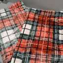 TRUEDAYS Throw Blanket Christmas Blankets with Green Red Buffalo Plaid - Reversible Sherpa Fleece Soft Checkered Blanket - Throw Blanket for Couch Cozy Lightweight Blankets for Bed, 50x60 Inches