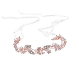 Bridal Hair Band Crystal Flower Wedding Headwear Fashion Headband for Women