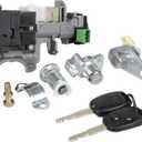 06350-SAA-G30 Ignition Switch Lock Cylinder Assembly Compatible with Accord/CR-V/Civic/Fit/Odyssey Replace 35100-SDA-A71 w/ 2 ID46 Chip Immobilizer Remote Keys