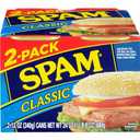 SPAM Classic, 12 Ounce Can (2 Pack), Fully Cooked Pork, 0g Trans Fat, Low Carb, Keto-Friendly, Gluten Free, Easy Open SPAM Canned Meat, for Sandwiches & Breakfast (EXP 08/01/28)