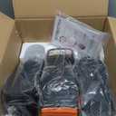 Under Desk Elliptical Machine, Electric Elliptical Leg Exerciser for Seniors with 12 Adjustable, Portable Quiet Elliptical Exercise Machine, Seated Pedal Exerciser with Remote Control (Orange)