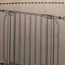 34" Extra Tall Baby Gate for Stairs, Auto Close Stroller Friendly Dog Gate Indoor for Doorways, Pressure Mounted 29"-40" Wide Baby Gate, Easy Walk Through Gate for Children & Pets, White