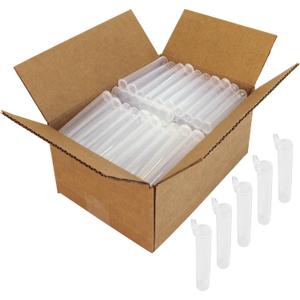 Clear Pre-Roll Tubes - 4.29" Child-Resistant, Airtight & Moisture-Resistant - Fits 4" King Size Papers & Cones - Bulk Pack of 100