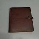 Photo Album 4x6 200 Photos, Genuine Leather Photo Albums with Writing Space with 30 Writing Paper, Travel Family Wedding Kids Graduation Ultrasound Baby Picture Album Scrapbook Photo Album (Simple)