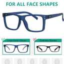 Eyekepper Oversized Reading Glasses Square Large Frame Readers for Men and Women