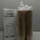 Lamosi 200 Pack 8 oz Kraft Paper Cups, Brown Disposable Paper Coffee Cups, Unbleached Paper Cups for Hot/Cold Beverage Party Home Office