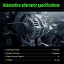 Alternator Compatible with 2011-2017 Elantra 2012-2013 Soul 2014-2016 Forte 1.8L 2.0L L4 Replace for 11610 373002E200 2610428