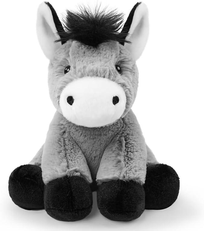 Donkey Stuffed Animal Toy, Soft Huggable Plush Toys for Kids, Cute Animal Gift for Boys Girls and Toy for 1-3 Toddlers -8.5 Inch