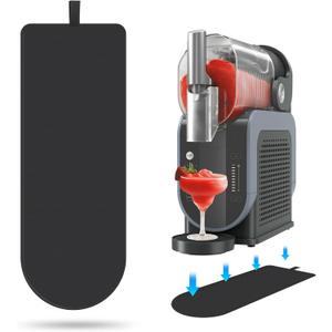 2 x Sliding Pad for Ninja SLUSHi Machine FS301, Anti Slip Base Sliding Mat for Fast Moving, with Hanging Strap, Accessories Fit for Ninja Slushie Machine, Black