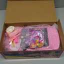 76 Pcs Doll & Convertible Car Playset,Included 11.5 In Doll,Doll Car,Princess Dresses,Fashion Dresses,Casual Clothing,Swimsuits,Bags,Shoes,Doll Playset,Doll Dress up Toys for Girls Kids Toddlers Gifts