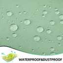 YI & ZE Green Ombre Shower Curtain Sets for Bathroom Accessories Fabric Polyester Waterproof Modern Shower Curtain Liner with 12 Hooks W72xL72