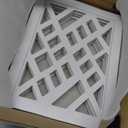 Cut-Out Design 16" Short Dog Gate for Small Dogs, Foldable Retractable Puppy Gate Indoor - Freestanding Lightweight Pet Barrier for Doorways, Stairs, Hallways (Extends to 41", White)