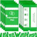 300 Pcs Deodorant Wipes Individually Wrapped, Antiperspirant Wipes Bulk, Travel Size Unscented Hand Wipe, Personal Cleansing Wipe for Adult Women Men Homeless, with Vitamin E, Green