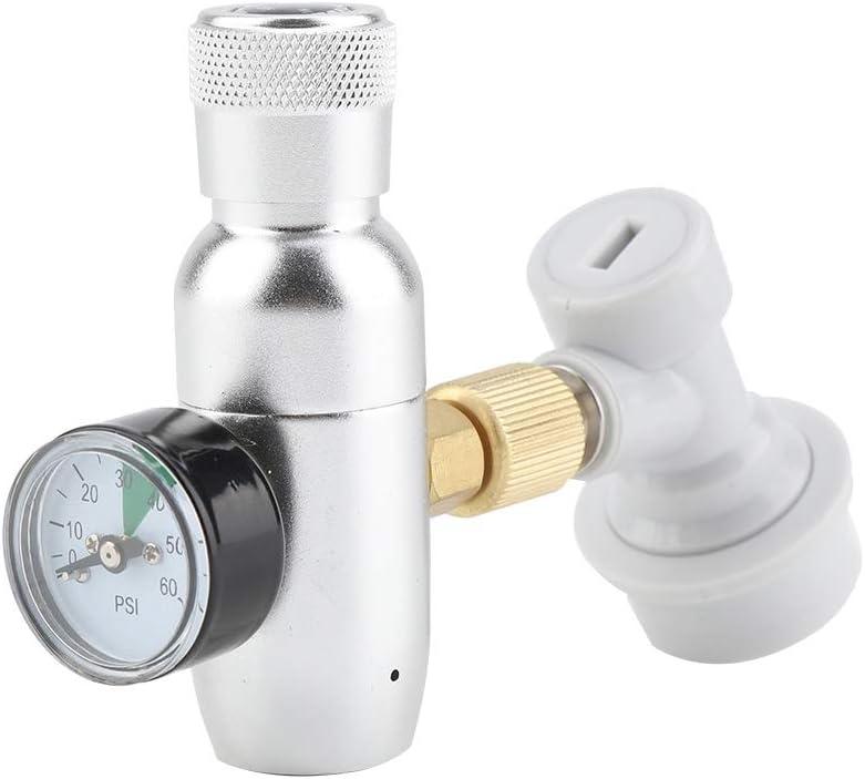 16g Regulator CO2 Charger Kit Gas Disconnect Stainless Steel Beer Kegerator Home Draft Beer Bottle Homebrew Accessories(0-60PSI)