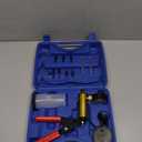 Orion Motor Tech Brake Bleeder Kit with Hand Vacuum Pump and Adapters, Brake Bleeding Kit for Brake Fluid Power Steering Fluid More, Vacuum Brake Bleeder Pump with Pressure Gauge (Blue)