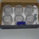 Vintage Glassware Drinking Glasses Set of 6,12 oz Hobnail Glass Cups,Embossed Clear Water Tumbler,for Beer,Cocktail,Whiskey,Juice and Various Mixed Drinks- 1 Cleaning Brush