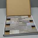 Art3d 10-Sheet Peel and Stick Backsplash PVC Wall Tile, Stickon Tile for Kitchen Backplash, Bathroom Vanities, Fireplace Decor, Laundry Table, Stair Decals in Light Rustic, Plastic-Sheets, 11.3"x13.5"