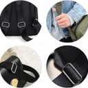 CRAFTMEMORE Solid Brass Movable Bar Slide Strap Adjuster Triglide Belt Keeper Purse Making S316 (1 Inch)