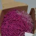 Bucherry 200 Pcs Breast Cancer Awareness Necklace 33 Inch 7 mm Pink Bead Necklace Decoration Bulk Red Round Beaded Costume Decor for Breast Cancer Accessories Souvenir Women Event Parade