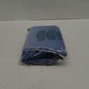 Yakamok Light Blocking Ombre Curtains, Room Darkening Thermal Insulated Gradient Color Curtains, Rod Pocket Window Drapes for Living Room/Bedroom (Blue and Greyish White, 2 Panels, 52W x 84L Inch)