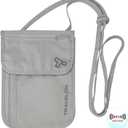 Travelon Rfid Blocking Undergarment Neck Pouch Travel Wallet, Gray, One Size