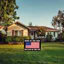 Rogue River Tactical Home of The Free Because Of The Few Yard Sign Double Sided With Stake, Large, 17 Inch By 13 Inch - Stand Patriotic American