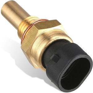 Oil Temperature Sensor, Engine Coolant Temperature Sensor, Replacement Part Number 213-4514 213-4333 19236568, Plug and Play, Suitable for Select Models (Gold)