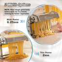 Sailnovo 3 in 1 Pasta Maker Machine - 9 Adjustable Thickness Settings Aluminum Alloy Pasta Roller & 2 Width Cutters for Fresh Spaghetti, Fettuccini, Lasagna, Dumplings - Stainless Steel, Silver
