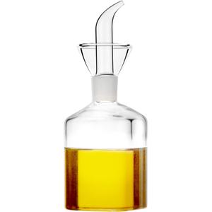 HAIZEEN 5 ounce / 150 ml Glass All-Purpose Cruet, Glass Oil Decanter and Cruet (Square 5 OZ)