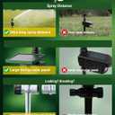 Motion-Activated Sprinkler, Solar Animal Repellent Outdoor - Deer Cat Deterrent with Motion Sensor & Flashing Lights, Protects Yard & Garden from Deer, Cats, Raccoons