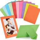 Juvale Picture Frame Craft Kit - 5x7 in, 30-Piece Multi-Color Set - Paper & Cardboard DIY Picture Frames with Easel Backs - Paintable Classroom & Wedding Photo Display