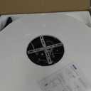 VOLISUN Low Profile Ceiling Fans with Lights and Remote, 23.6in Flush Mount Ceiling Fans with Light, 3000K-6500K Dimmable Fandelier LED Fan Light, Bladeless Ceiling Fan with Lights for Bedroom(Black)